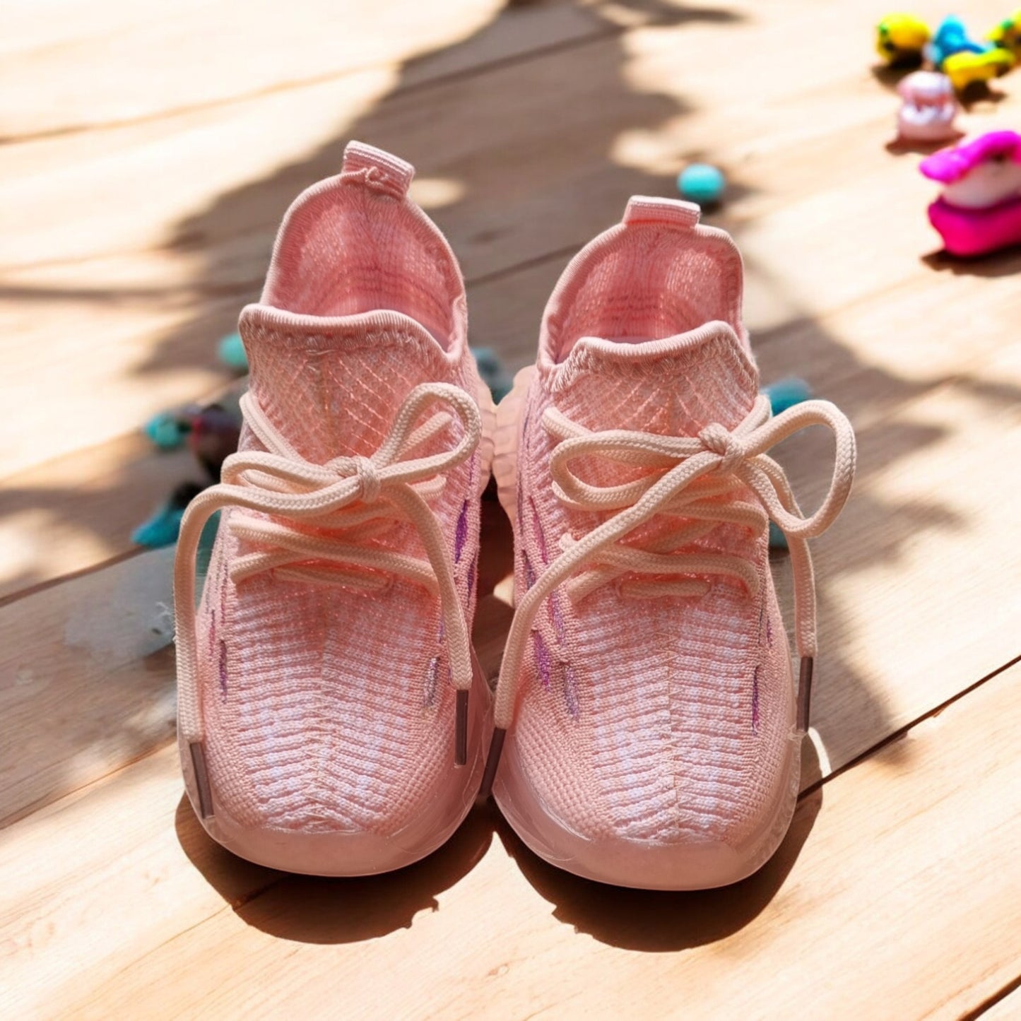 Sparkling Pink Kids Light-Up Sneakers