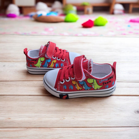 DinoTeam Canvas Sneakers – Colourful & Comfy