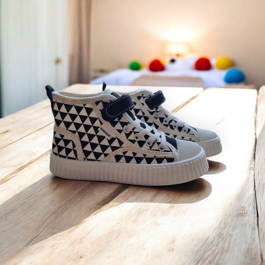 GeoGrip High-Tops – Bold, Grippy & Comfy