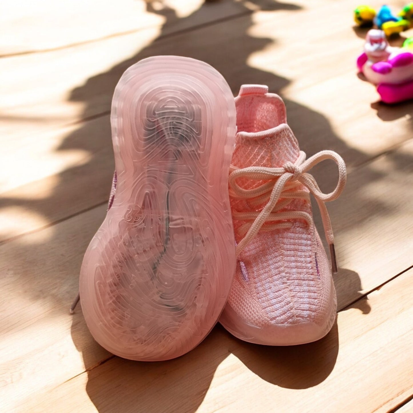 Sparkling Pink Kids Light-Up Sneakers